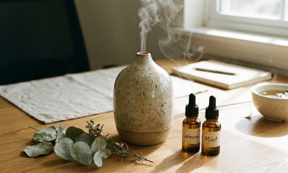 Mirisi poput limuna ili nane mogu uticati na fokus i budnost; difuzori su korisni, ali treba izbegavati prejake arome