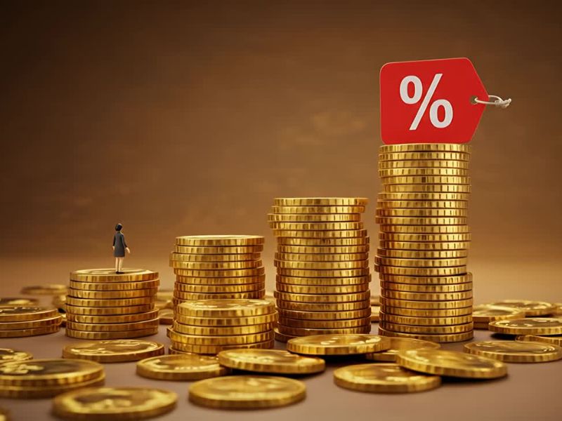 prikaz kaamte, novčića i devojke koja stoji na novčićima