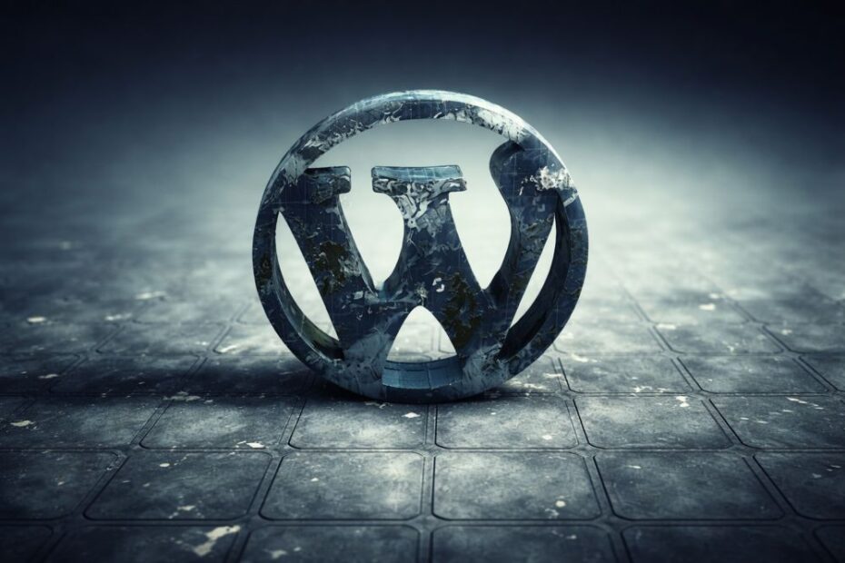 WordPress logo u modernom digitalnom okruženju kao simbol web razvoja